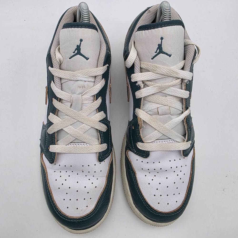 Nike Air Jordan 1 Low SE GS Oxidized Green/White FQ8041-300 7Y Youth - Picture 2 of 8
